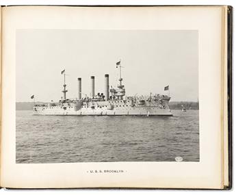 (PHOTOGRAPHY -- WARSHIPS.) [William H. Rau]. Memento of the Visit of H.R.H. Prince Henry of Prussia to Cramps Shipyard March 10, 1902.